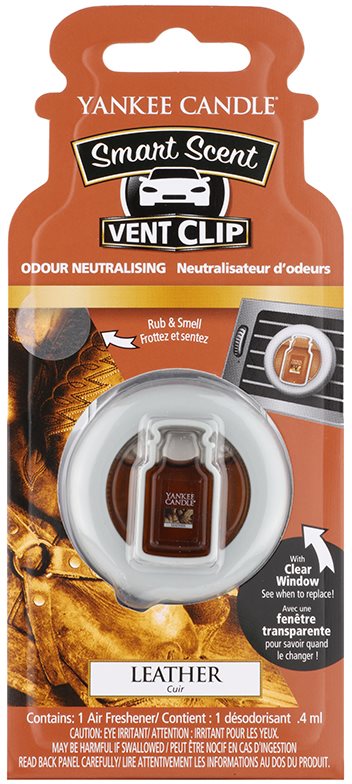 Yankee Candle Leather Autoduft 4 ml Clip