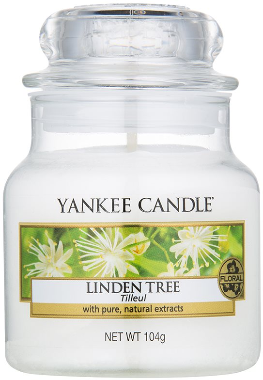 Yankee Candle Linden Tree vela perfumado 104 g Classic pequeno