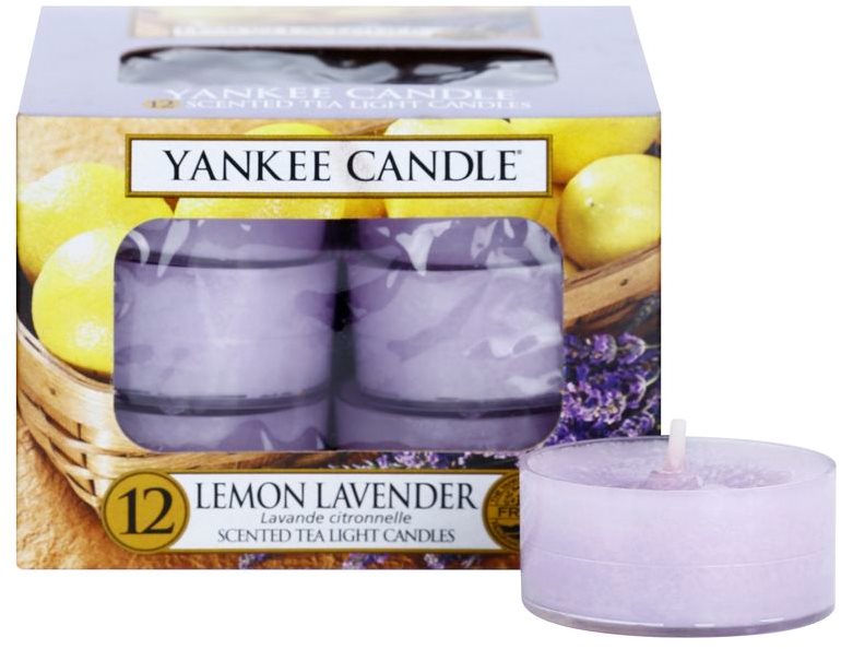 Yankee Candle Lemon Lavender świeczka typu tealight 12 x 9,8 g