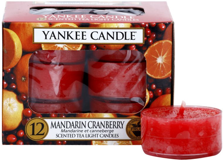 Yankee Candle Mandarin Cranberry teamécses 12 x 9,8 g
