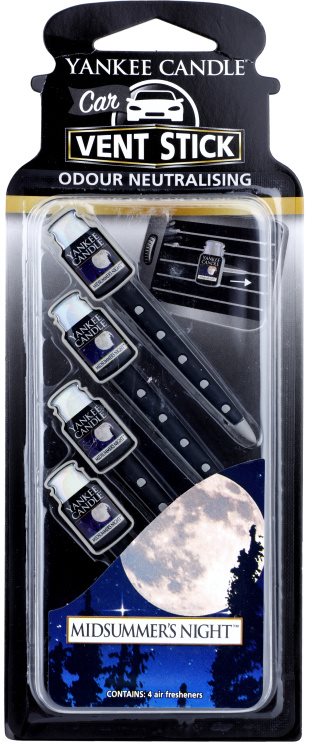 Yankee Candle Midsummer´s Night Auto luchtverfrisser 4 st