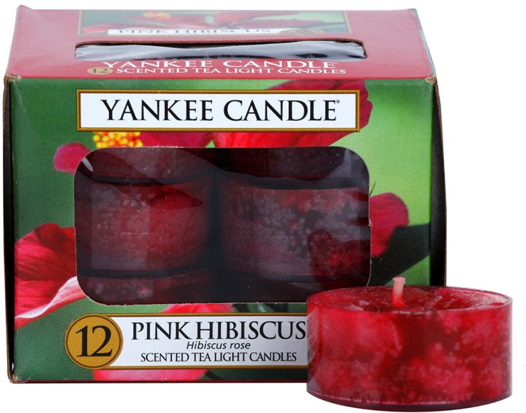Yankee Candle Pink Hibiscus vela de té 12 x 9,8 g