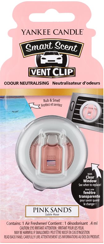 Yankee Candle Pink Sands Désodorisant voiture 4 ml clip