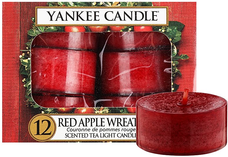 Yankee Candle Red Apple Wreath Tealight Candle 12 x 9,8 g