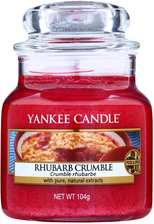 Yankee Candle Rhubarb Crumble Geurkaars 105 gr Classic Mini