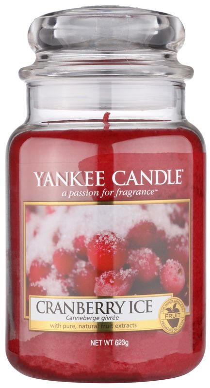 Yankee Candle Cranberry Ice illatos gyertya 623 g Classic nagy méret