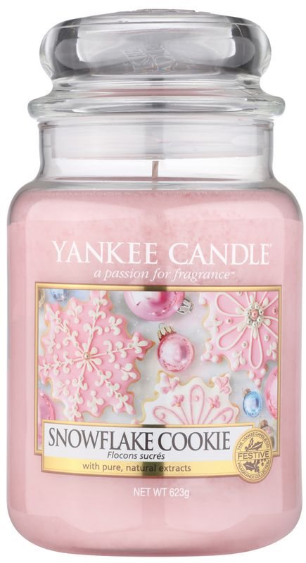 Yankee Candle Snowflake Cookie Duftkerze 623 g Classic groß