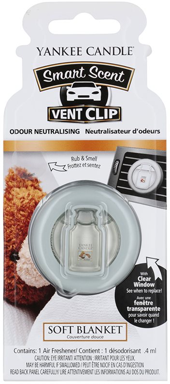 Yankee Candle Soft Blanket odświeżacz do samochodu 4 ml klips