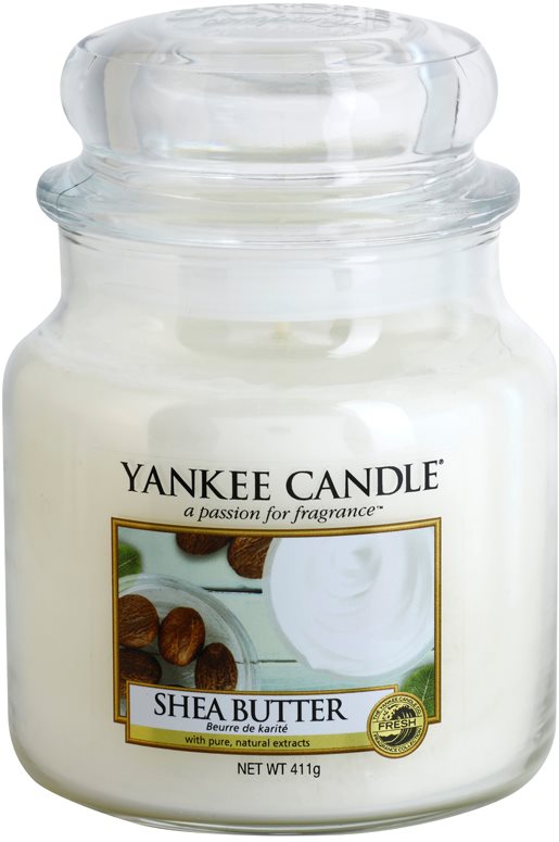 Yankee Candle Shea Butter vela perfumado 411 g Classic médio