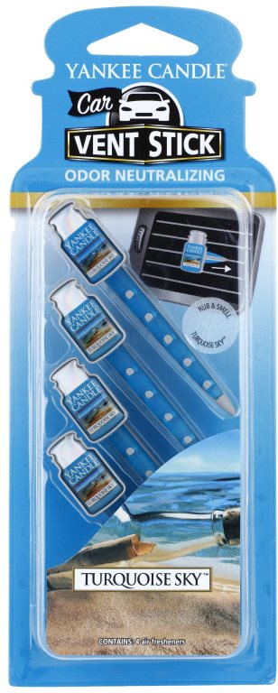 Yankee Candle Turquoise Sky Désodorisant voiture 4 pcs