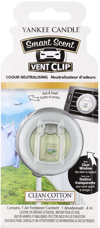 Yankee Candle Clean Cotton Autoduft 4 ml Clip