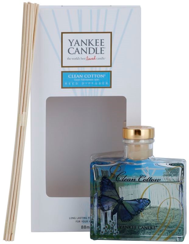 Yankee Candle Clean Cotton aroma diffúzor töltelékkel 88 ml Signature