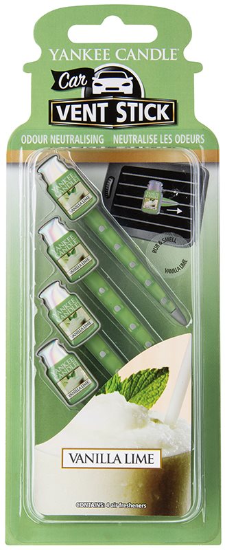 Yankee Candle Vanilla Lime illat autóba 4 db