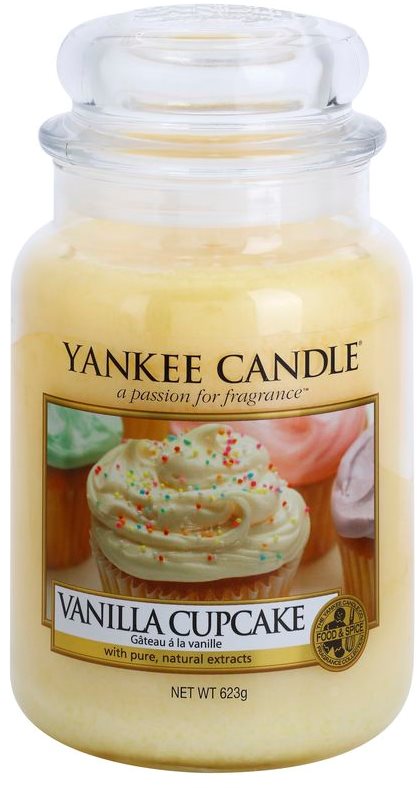 Yankee Candle Vanilla Cupcake lumânare parfumată 623 g Clasic mare