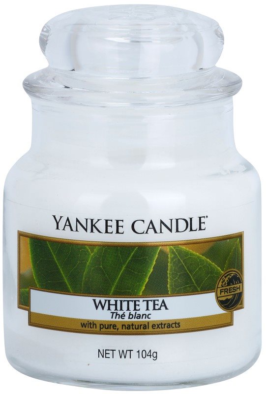 Yankee Candle White Tea vela perfumado 104 g Classic pequeno