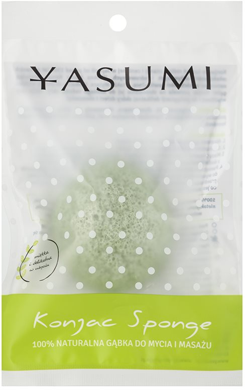 Yasumi Konjak Aloe Vera esponjita suave de limpieza para pieles secas y sensibles