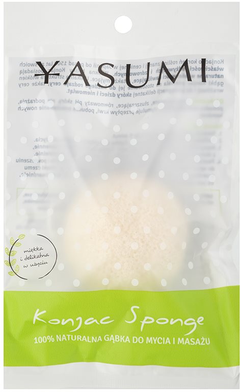 Yasumi Konjak Collagen esponja macia de limpeza para todos os tipos de pele