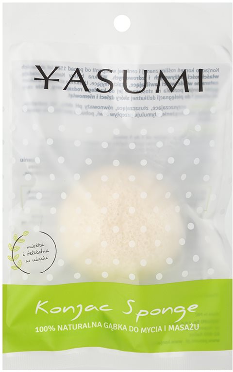 Yasumi Konjak Pure esponja macia de limpeza para pele sensível e irritada