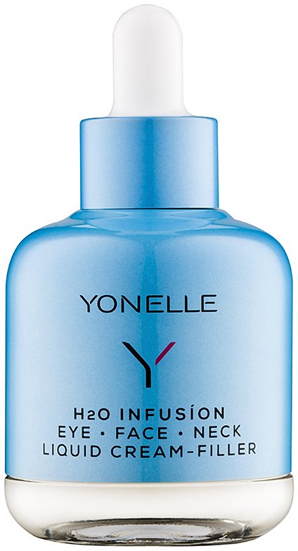 Yonelle H2O Infusion crema líquida de efecto antiarrugas rápido en los contornos de los ojos, el rostro y el cuello