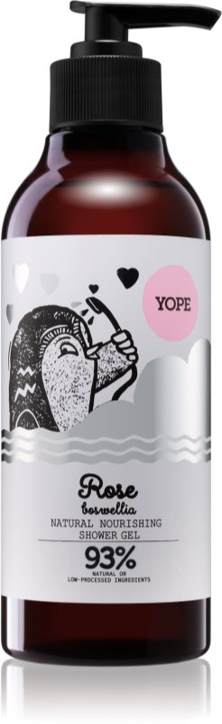 Yope Rose & Boswellia naravni gel za prhanje z hranilnim učinkom