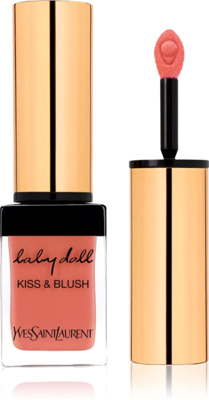 Yves Saint Laurent Baby Doll Kiss & Blush ruj de buze si obraji cu efect matifiant