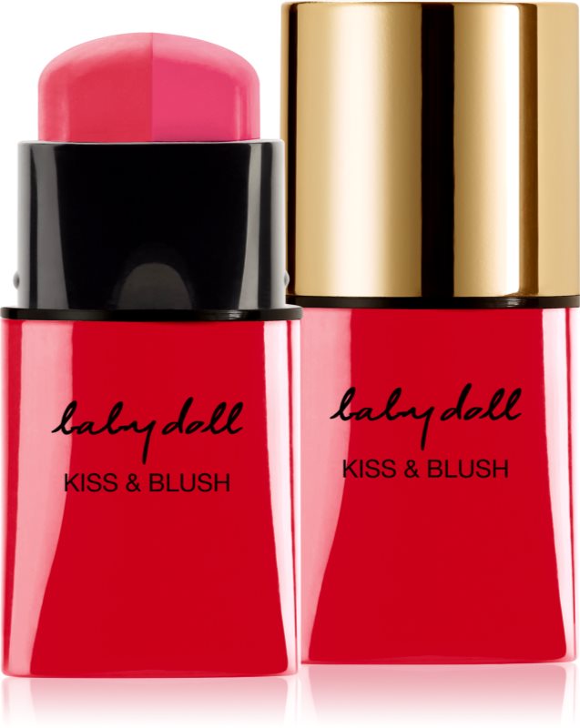 Yves Saint Laurent Baby Doll Kiss & Blush Duo Stick balsam tonic pentru buze si obraji