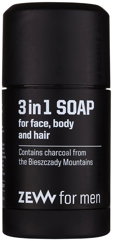 Zew For Men sapone solido naturale per viso, corpo e capelli 3 in 1