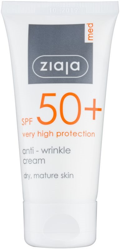 Ziaja Med Protecting UVA + UVB Anti - Wrinkle Sun Cream SPF 50+