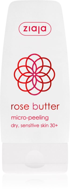 Ziaja Rose Butter tělový peeling s mikrogranulkami 30+