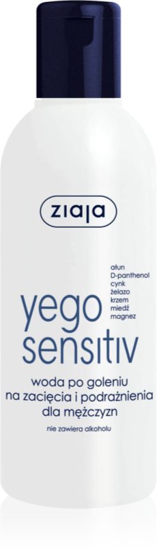 Ziaja Yego Sensitiv after shave water sem álcool