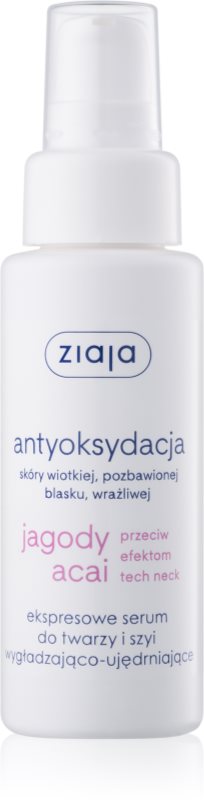 Ziaja Acai Berry verfeinerndes Serum für Gesicht und Hals