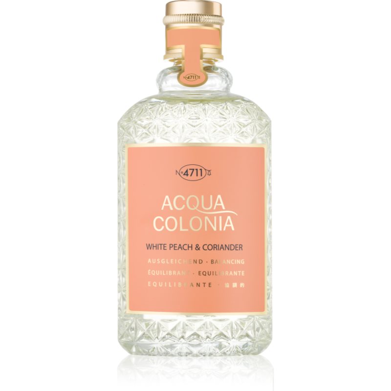 4711 Acqua Colonia White Peach & Coriander água de colónia unissexo 170 ml