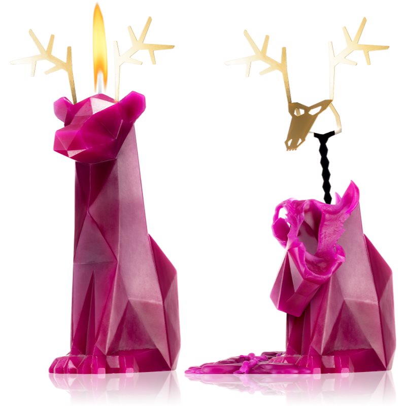 54 Celsius PyroPet DYRI (Reindeer) sveča burgundy 22 cm