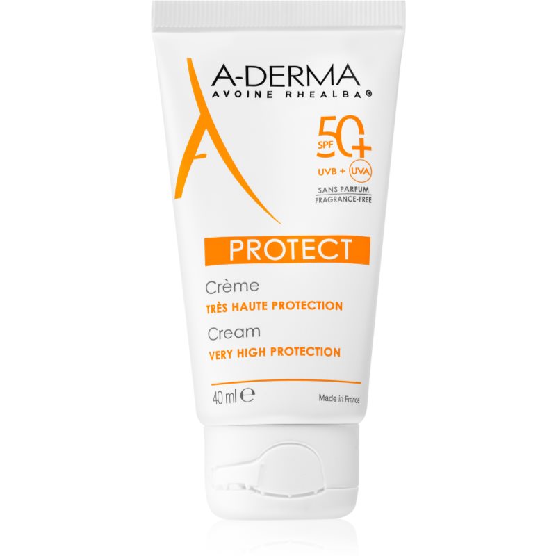 A-Derma Protect ochranný krém na obličej bez parfemace SPF 50+ 40 ml Image
