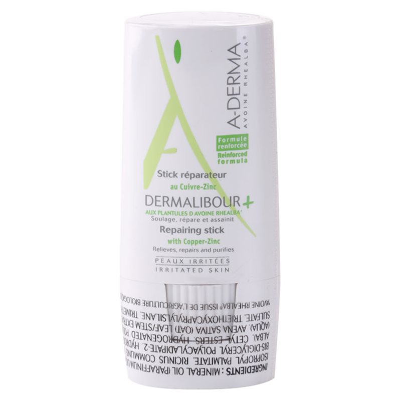 A-Derma Dermalibour+ regenerační tyčinka pro podrážděnou pokožku 8 g