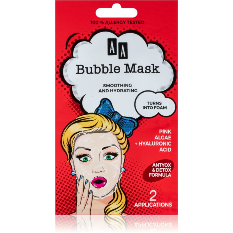 AA Cosmetics AA Bubble Mask hydratační vyhlazující maska 2 x 4 ml Image