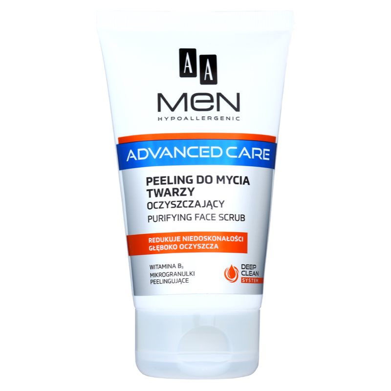 AA Cosmetics Men Advanced Care čisticí peelingový gel na obličej 150 ml Image