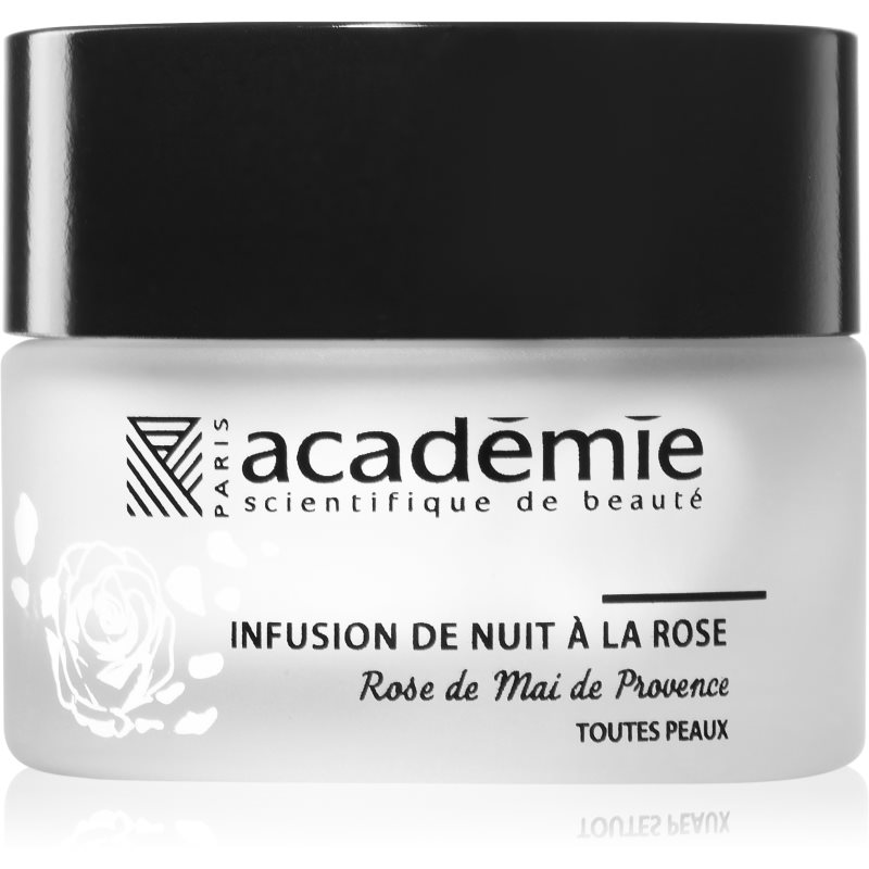 Académie Scientifique de Beauté Aromathérapie Night Infusion Rose Cream noční regenerační krém s bambuckým máslem a extraktem z růží 30 ml