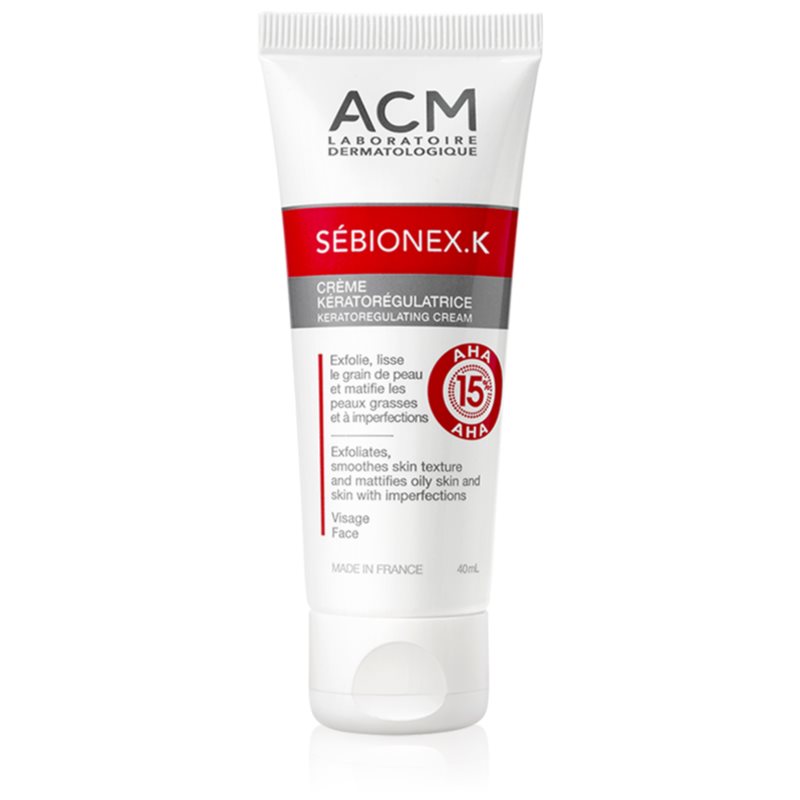 ACM Sébionex K ochranný matující krém pro mastnou pleť s nedokonalostmi s AHA kyselinami 40 ml Image