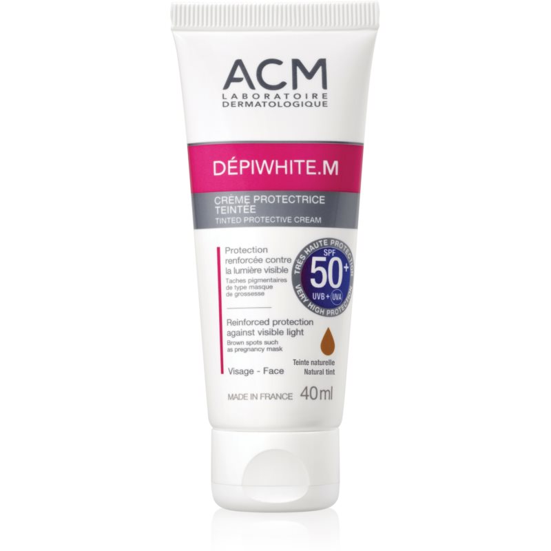 ACM Dépiwhite M tónovací ochranný krém SPF 50+ Natural Tint 40 ml