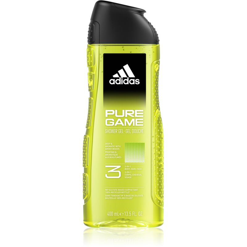 Adidas Pure Game sprchový gel na obličej, tělo a vlasy 3 v 1 400 ml Image