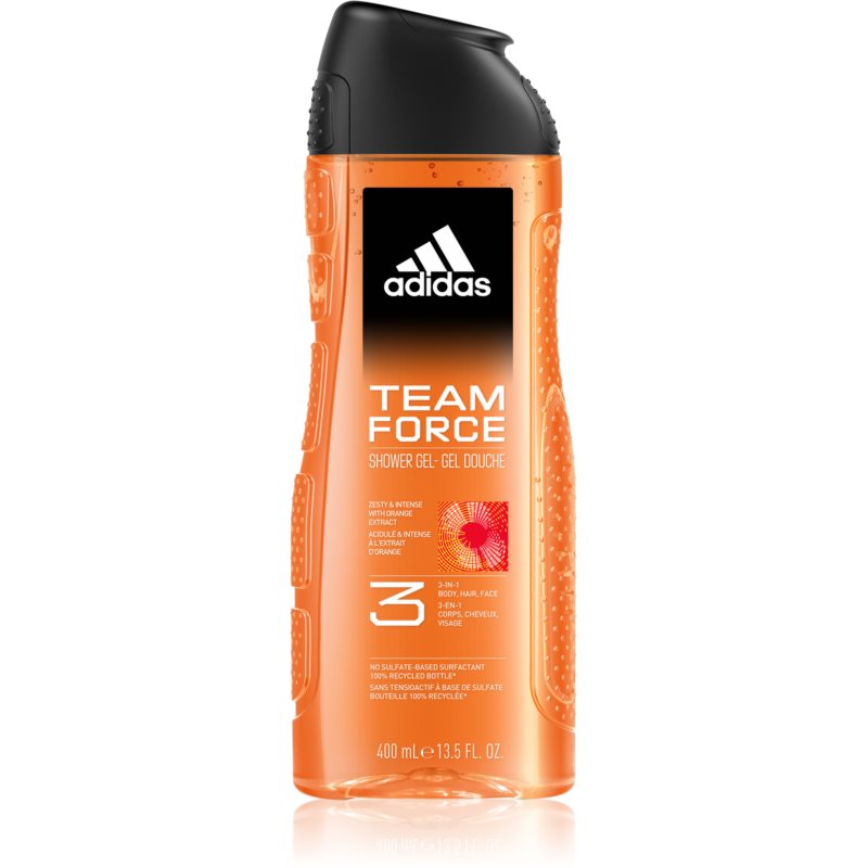 Adidas Team Force sprchový gel na obličej, tělo a vlasy 3 v 1 400 ml Image