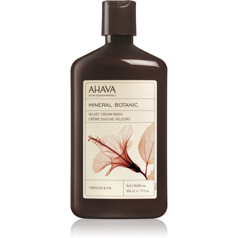 Ahava Mineral Botanic Hibiscus & Fig sametový sprchový krém ibišek a fík 500 ml