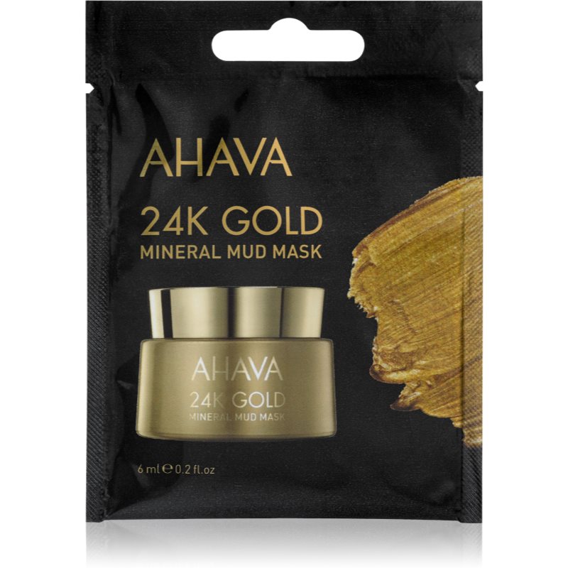 Ahava Mineral Mud 24K Gold minerální bahenní maska s 24karátovým zlatem 6 ml Image