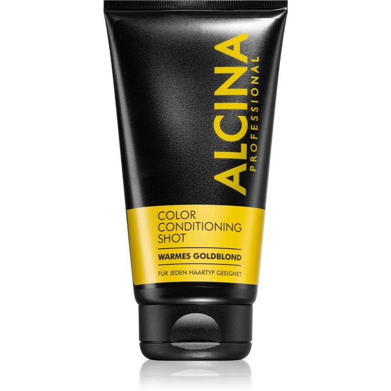 Alcina Color Conditioning Shot Silver tónovací balzám pro zvýraznění barvy vlasů odstín Warm Gold Blond 150 ml Image