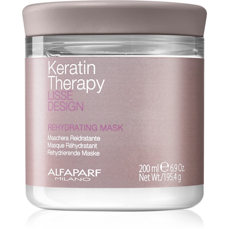 Alfaparf Milano Lisse Design Keratin Therapy rehydratační maska pro všechny typy vlasů 200 ml Image