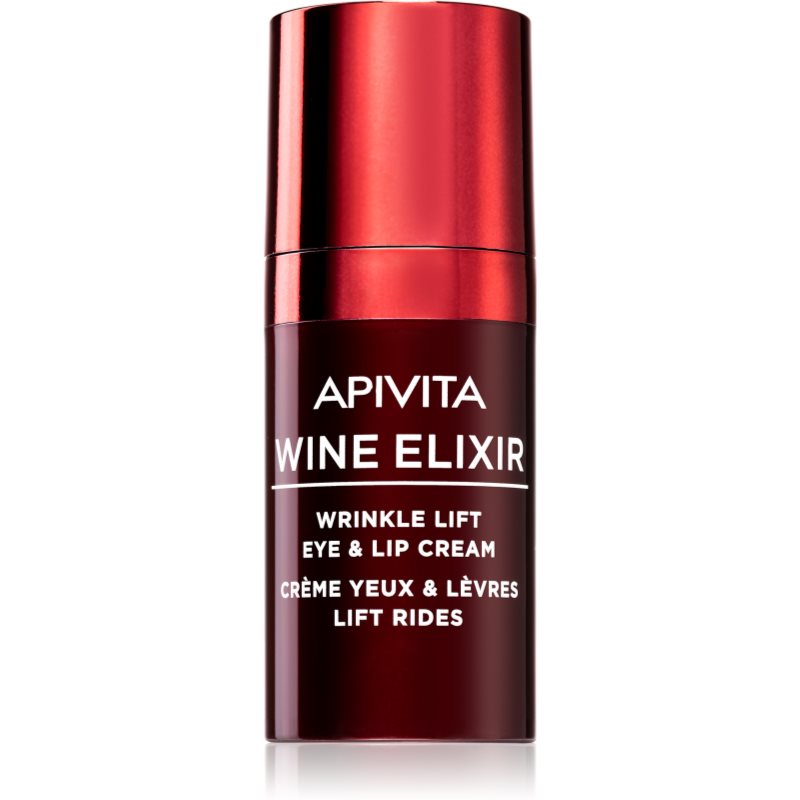 Apivita Wine Elixir Santorini Vine Anti-Faltencreme für den  Augen - und Lippenbereich mit Lifting-Effekt 15 ml