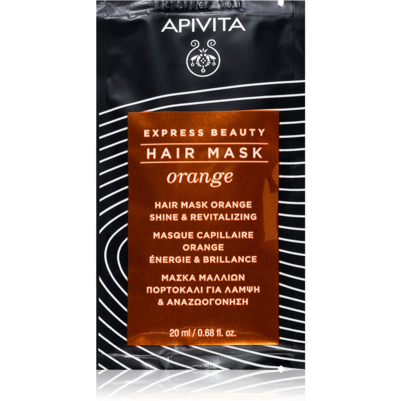 Apivita Express Beauty Orange revitalizační maska na vlasy 20 ml
