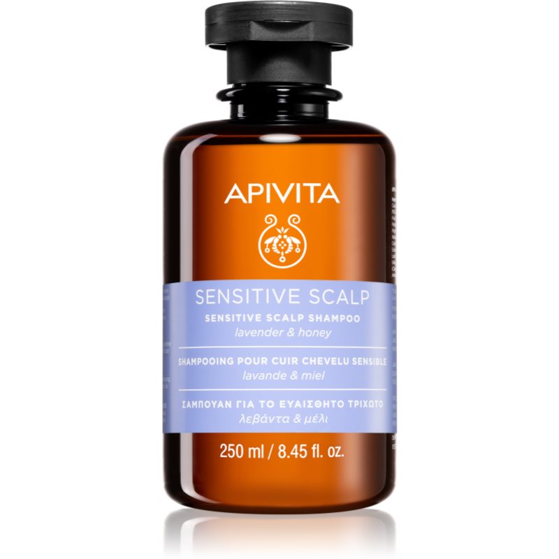 Apivita Holistic Hair Care Lavender & Honey šampon pro citlivou a podrážděnou pokožku hlavy s levandulí 250 ml Image