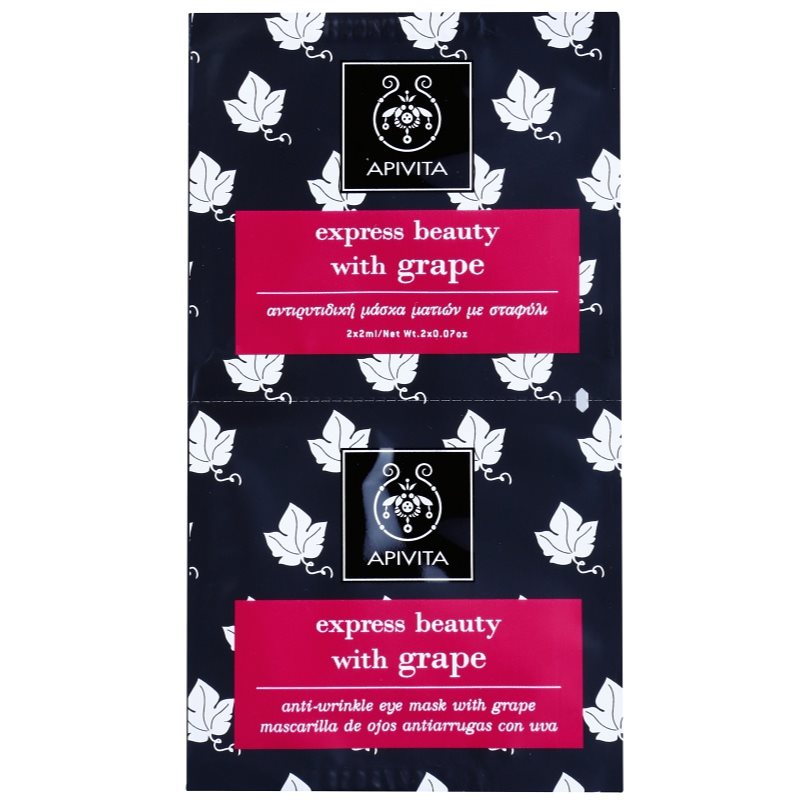 

Apivita Express Beauty Grape маска проти зморшок для шкіри навколо очей